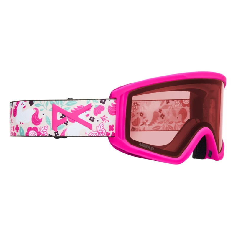 Anon Tracker 2.0 Junior Goggles + MFI Face Mask 2026 Unicorns | Pink Amber