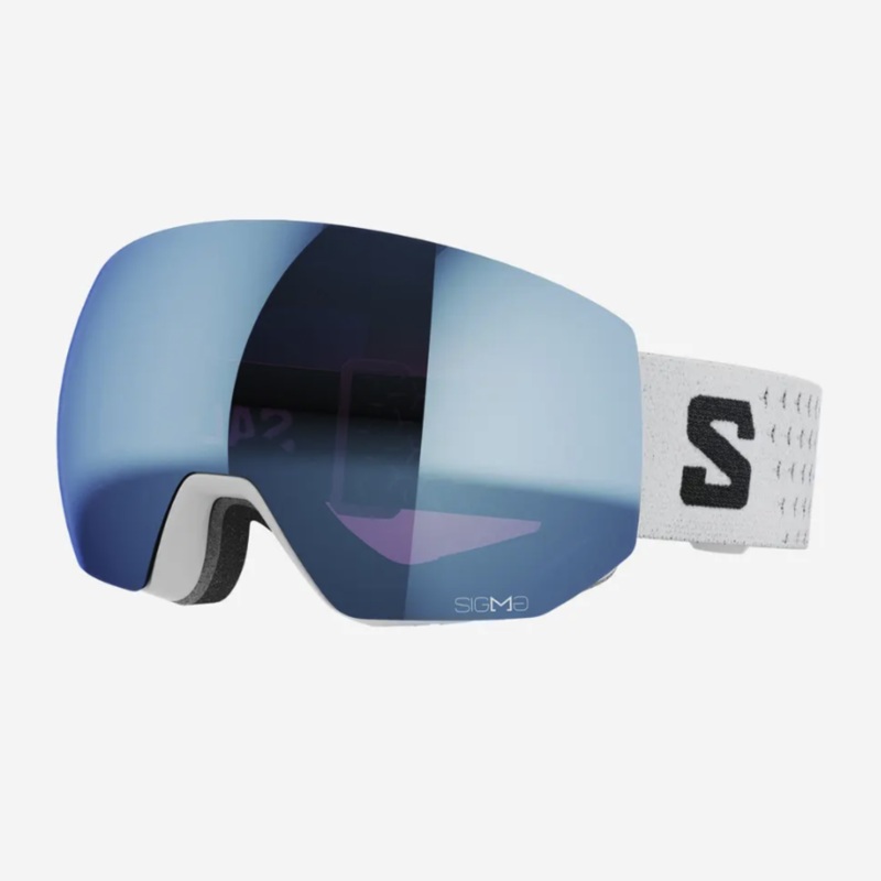 Salomon Radium Pro SIGMA Goggles OS White/SIGMA Sky Blue Lens New
