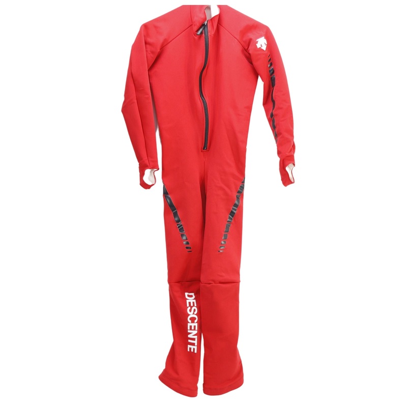 Descente GS/Downhill Junior Race Suit- Red- Large- USED Large