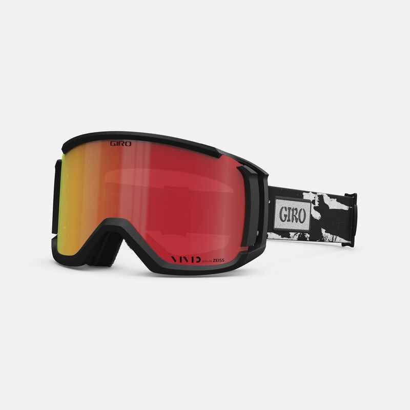 Giro Revolt 2024 Black & White Stained Vivid Ember/Clear