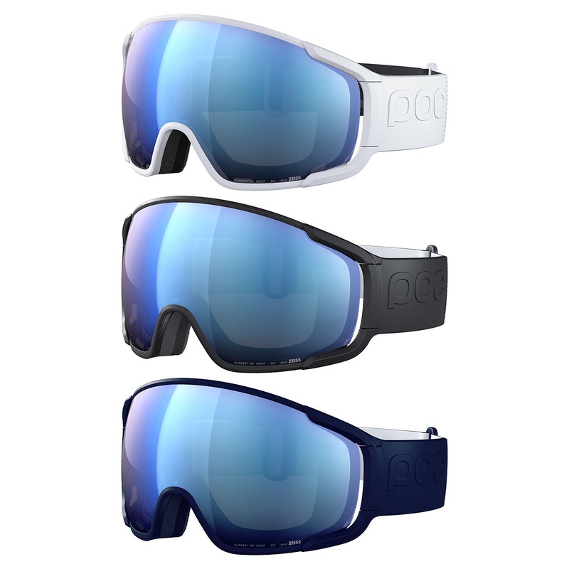 POC Zonula Goggles White (Partly Sunny Blue & Cloudy Coral)