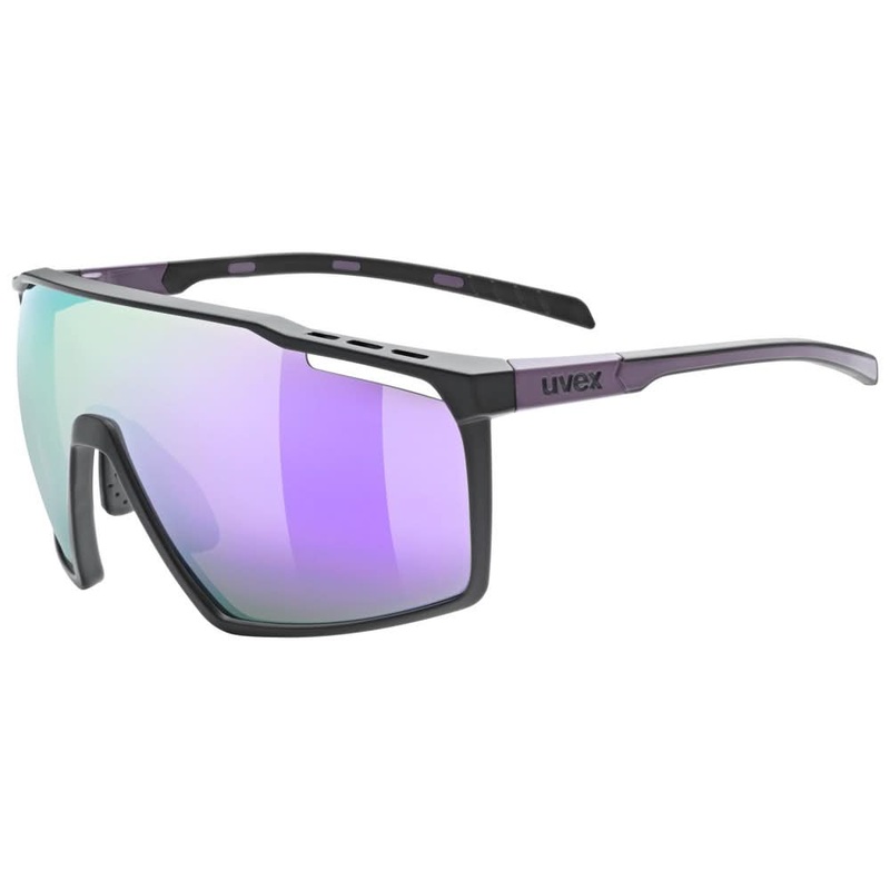 UVEX MTN PERFORM Sunglasses Black Purple Matte / Mirror Purple