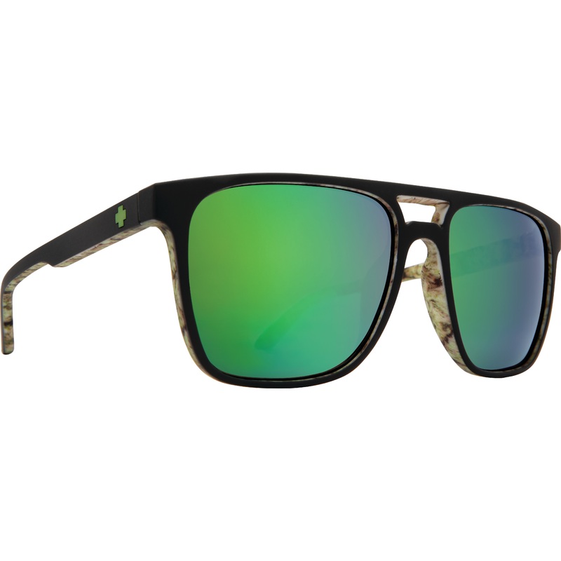 Czar Happy Lens MATTE BLACK KUSHWALL/HAPPY BRONZE WITH GREEN SPECTRA MIRROR