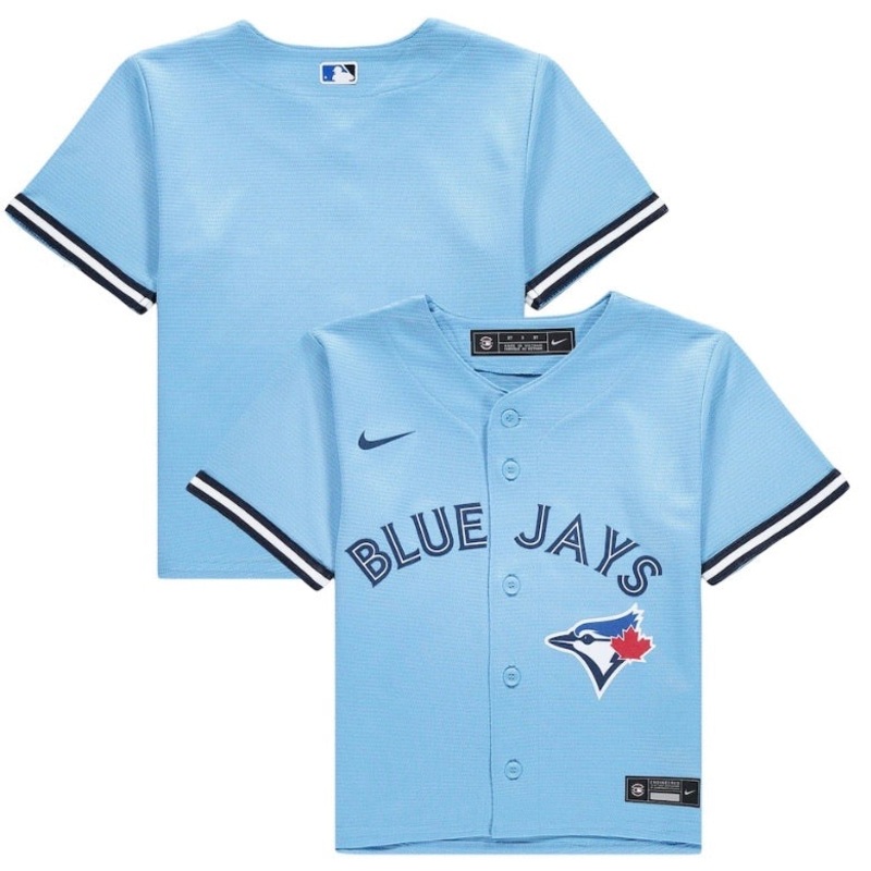 INFANT TORONTO BLUE JAYS REPLICA JERSEY LIGHT BLUE BLUE JAYS 12M