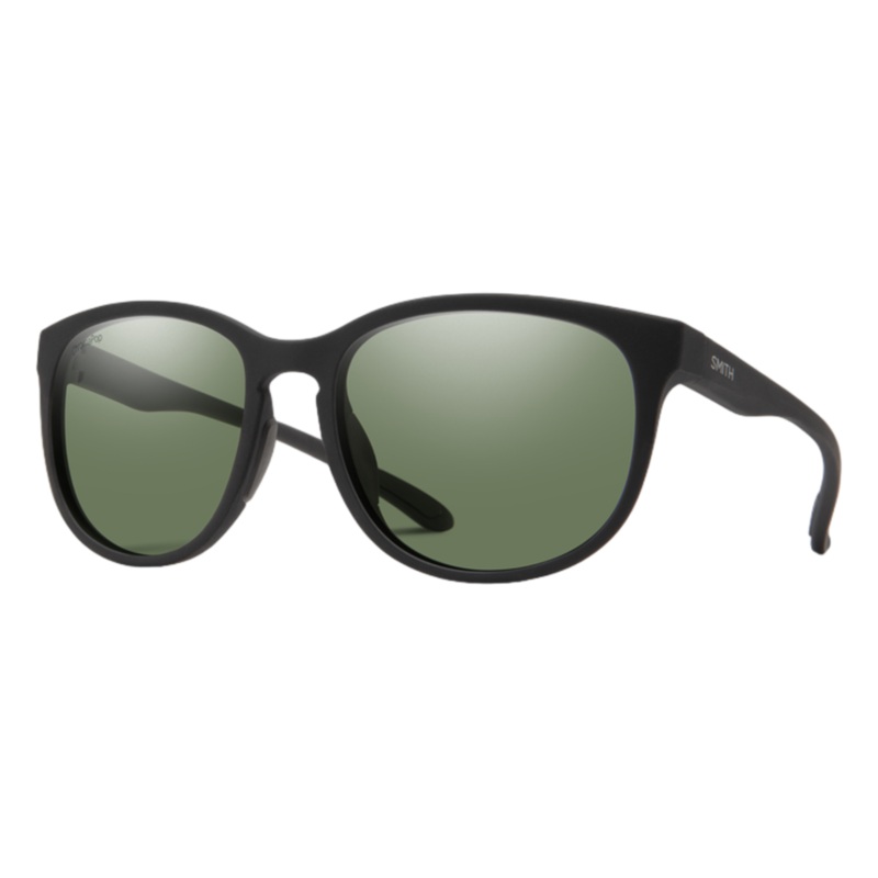 Smith Lake Shasta – Matte Black w/ ChromaPop Polarized Gray Green Lens New