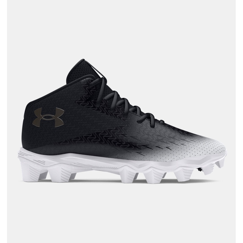 Men’s Spotlight Franchise 4 RM Football Cleats BLACK/WHITE/METALLIC GUN METAL REGULAR 7