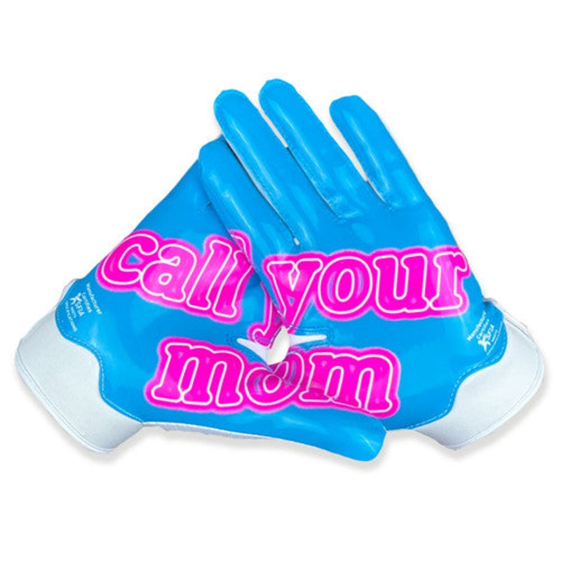 “Call Your Mom” Doom Adult Receiver Football Gloves S