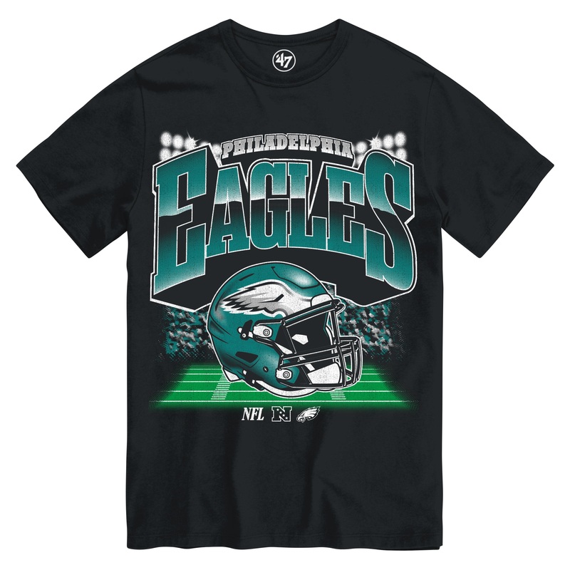 ’47 Brand Philadelphia Eagles Blindside T-Shirt BLACK M
